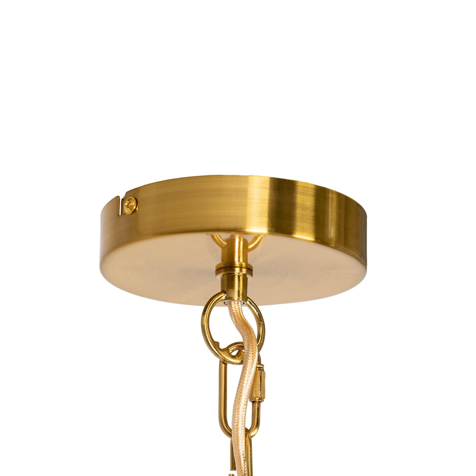 Lindby Kronleuchter Elanova (Retro, Vintage Antik) in Gold/Messing aus Metall (6 flammig E14) - Pendelleuchte Hängelampe Lüster Lampe Deckenleuchte Deckenlampe Wohnzimmerleuchte