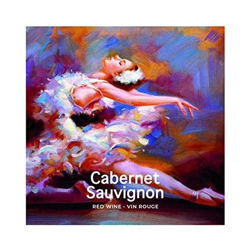 WINE LABELS Pack of 30 CABERNET SAUVIGNON Ballet Dancer Design