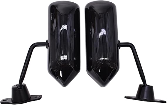 2PCS Side Rearview Wing Mirrors F1 Style Universal Racing Glass Black