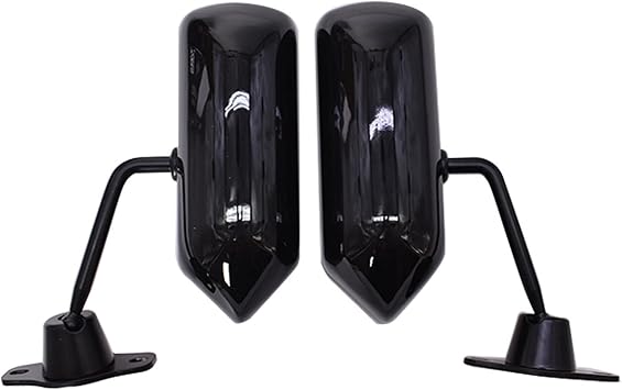 2PCS Side Rearview Wing Mirrors F1 Style Universal Racing Glass Black