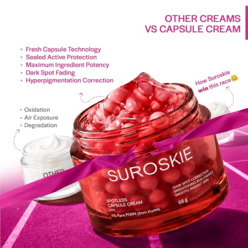 Image of Suroskie Spotless Capsule Cream 68g | Korean Skin Care For Women & Men | For Pigmentation & Dark Spots | Skin Brightening & Deep Hydration | All Skin Type