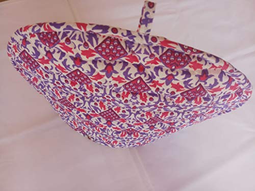 Image of Mandala Tea Cozy Pink Cotton Tea Kettle Warmer Pot Cover Hot Coffee Cover Handmade Kitchen D�cor