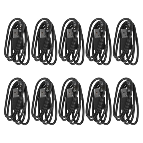 Cable de carga magnético USB para reloj inteligente con un paquete de 10 unidades de 60 cm
