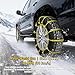 12 Pcs Snow Tire Chains - Portable Plastic Non-Slip Anti-Skid Traction Cables for Winter Driving/Fits Most Cars, SUV & Trucks/Emergency Use/Easy to Install & Adjustable (Yellow)