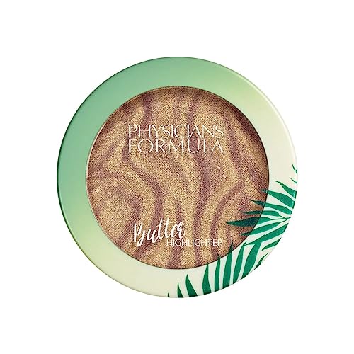 Physicians Formula Murumuru Butter Highlighter, Cremiger Puder-Highlighter mit Murumuru-Butter und Mehrfarbigen Perlen für einen Strahlenden Goddess-Glow, Champagner