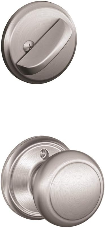 Schlage F59 AND 716 Andover Interior Knob with Deadbolt, Aged Bronze (Interior Half Only)