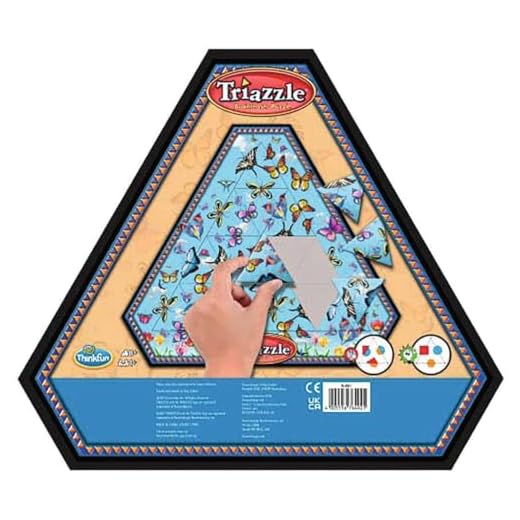 ThinkFun 76492 Triazzle Schmetterlinge, EIN Logikpuzzle für Kinder und Erwachsene ab 8 Jahren