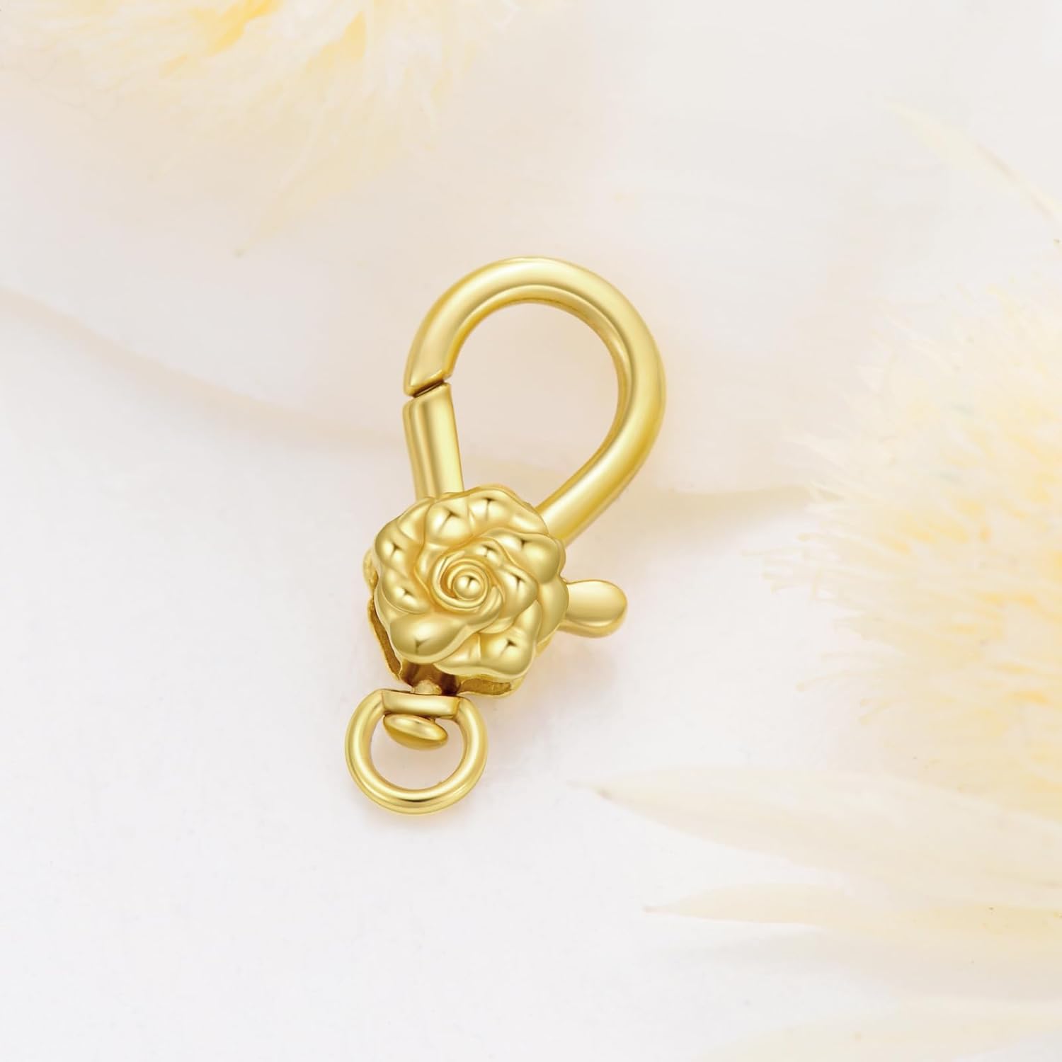 14K Yellow Gold Clasp for DIY Necklace Bracelet Jewelry Making, Lobster Clasp Extender Necklace Clasp Connector Bracelet Extension(Style 12)