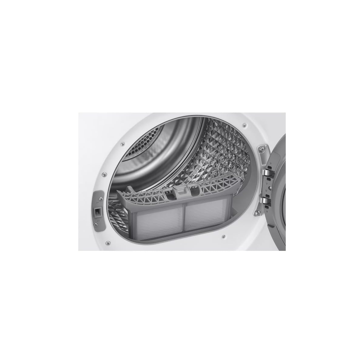 Samsung Bespoke AI DV90DB7845GW/U3 Wäschetrockner, 9 kg, Wärmepumpe, WLAN, Optimaler Trocken-Sensor, Quick Drive, Display AI Control, Frontlader, 60 x 85 x 60 cm
