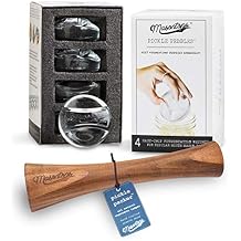 Masontops Pickle Packer Vegetable Tamper & Pickle Pebble Glass Weight Fermentation Tool Set - Regular Mouth Canning Kits