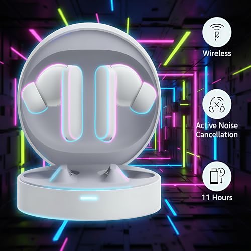 Image of Bluetooth Ear Buds with Fast Pairing Portable Charging Case Noise Isolation Mic for Calling Music Gaming (Design 341)
