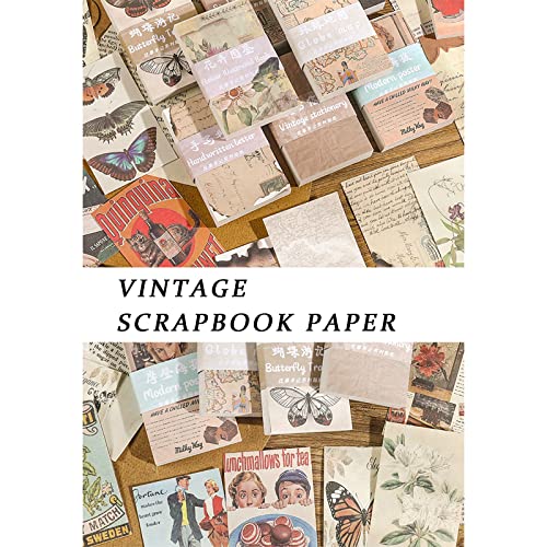 Phineon 60Pcs Vintage Scrapbook Paper Junk Journaling Scrapbooking Supplies Decorative Craft Paper Kits For Bullet Journals Aesthetic Room Decor Wall Notebook Collage Album (Modern Poster) #TOP3