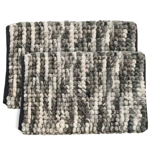 Image of Door Mats for Home | Door Mats for Home Entrance | Door Mat for Bathroom| Soft & Super Absorbent Mats for Shower | Washable, Non-Slip & Quick-Drying Mats (Pack of 2) (Multicolor 16)