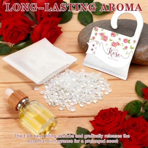 13 PCS Rose Scented Sachets, Long Lasting Room Air Freshener Odor Deodorizer Eliminating for Home Drawer Closet Clothes, Natural Room Fragrance Potpourri Bag - Image 3