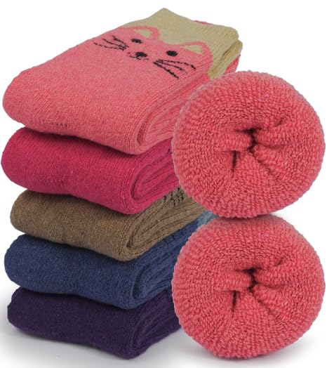 Image of BomKinta Boot Socks for Women Winter Solid Thick Warm Socks Cozy Crew Socks Christmas Gift