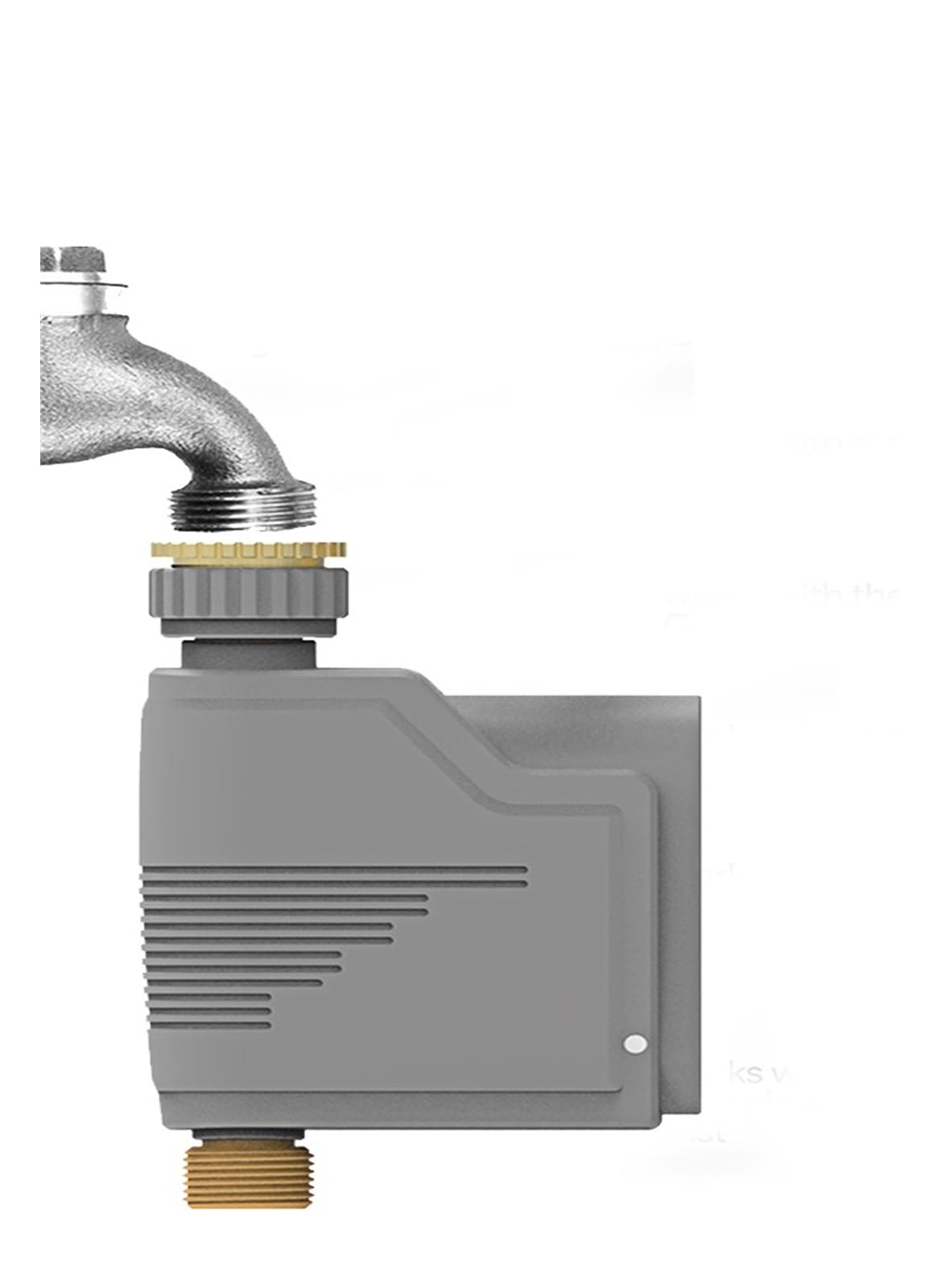 Valvola a sfera motorizzata, Misuratore di portata d'acqua Tuya, timer for valvola di irrigazione wireless, rubinetto programmabile for tubo 'acqua, timer for irrigatore intelligente con hub,con indi