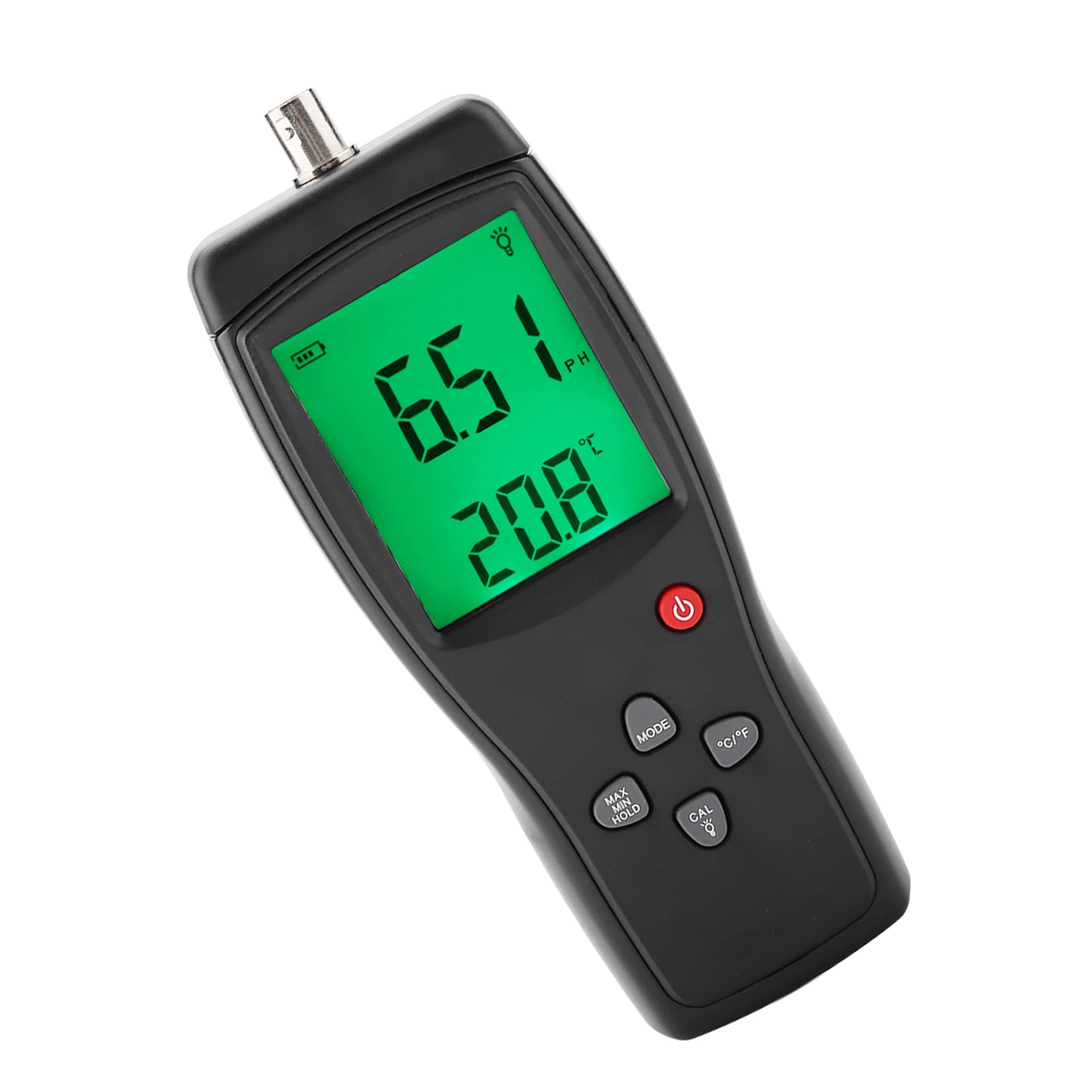 AS218 Hochwertiger Digitaler PH-Meter-Tester für Präzise PH-Messung für Wissenschaftliche Labore, mit Großem LCD-Display, Batteriebetrieben, für Studenten und Profis