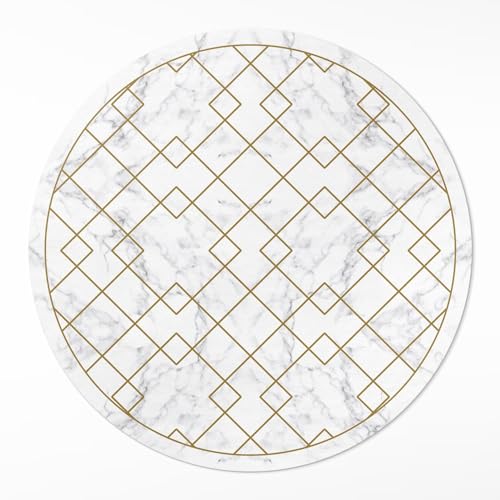 Tapis vinyle durable et élégant effet marbre pour décoration intérieure chic - 2