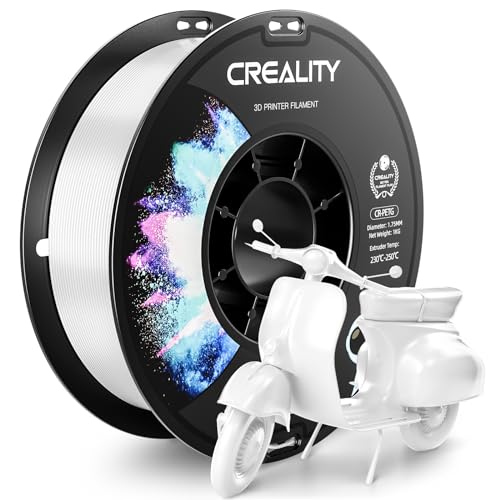 Image of CREALITY PETG Filament 1.75mm 3D Printer Filament, 1kg (2.2lb) Neatly Wound Spool, Dimensional Accuracy ±0.03mm, Excellent Toughness, Fits for Most FDM 3D Printers, White PETG