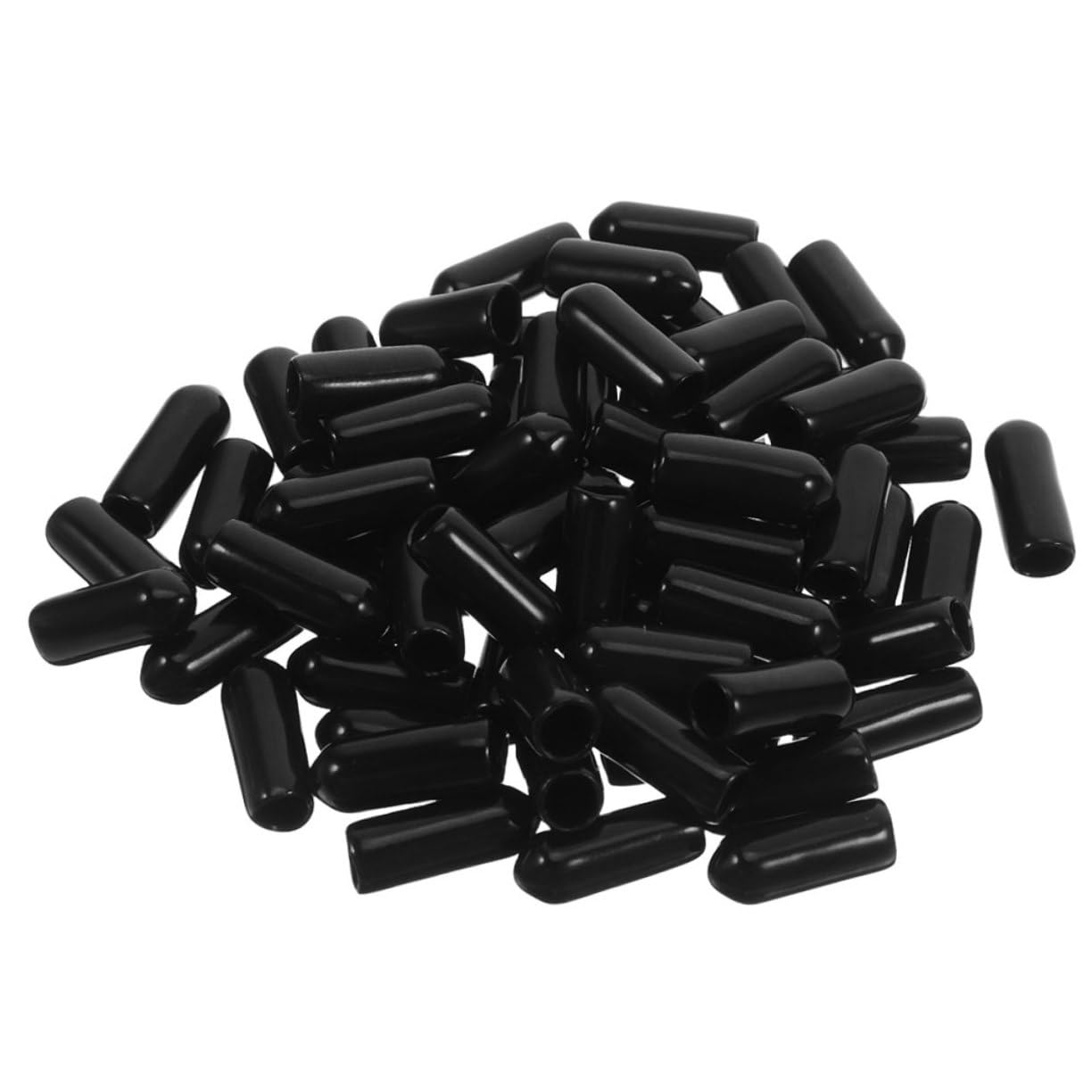 NAMOARLY Screw Thread Cap Protectors Pcs Insulation Sleeve for Bolt Screw Soft PVC Material Black