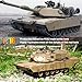 AOFT TECHNOLOGY US M1A2 Abrams Army Tank Model 1/16 2.4GHz Remote Control Tank with Sound & Light 360 Degree Turret Rotation Henglong 3918-1 RC Toy for Ages 14+ or Adults
