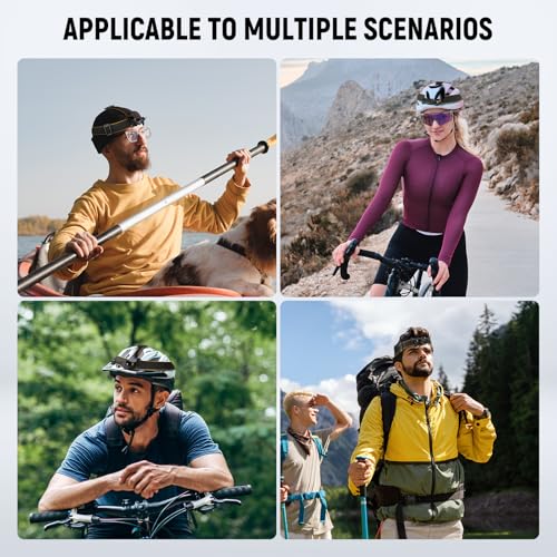Image of NEEWER Head Strap Mount for Action Camera, Magnetic Quick Release Head Mounted Head Belt Mount Compatible with GoPro Hero 12 11 10 9 8 DJI Osmo Insta360 for POV Video Vlog Live, GP20