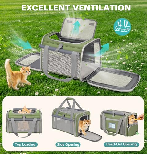 Cage transport chat pliable pour réduire le stress durant les trajets - 7