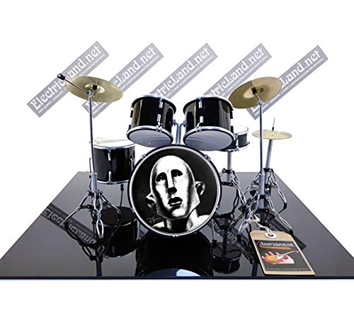  Mini Drum kit Queen Roger Taylor News Of The World set tribute miniature rock 25cm model scale 1:4 collectible box set batteria modellino da collezione