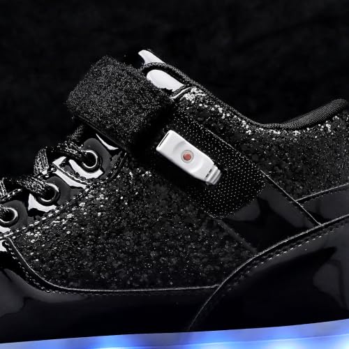 Image of JEVRITE Unisex LED Light Up High Top Sneakers - USB Charging for Women & Men - Couples Shoes