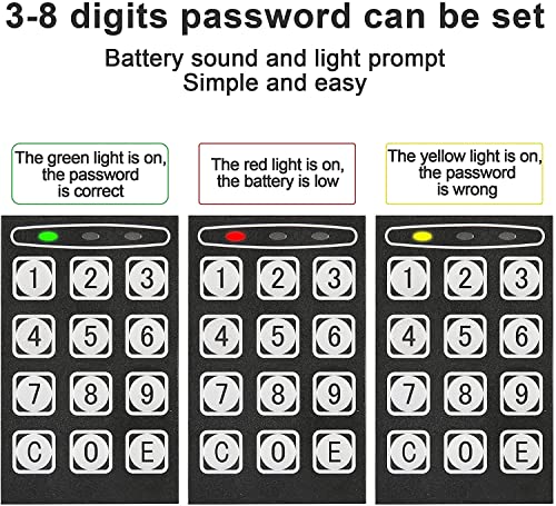 "Secure Your Valuables with Overa's Fireproof Waterproof Digital Safe - Ideal for Home, Office, and Travel"