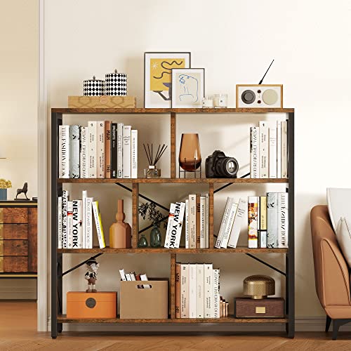 YITAHOME 4 Tier Bookshelf, Free Standing Cube Bookcases and Bookshelves