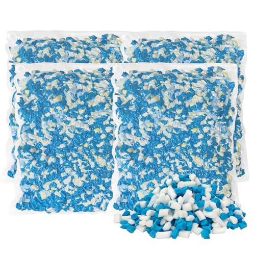 HONEHO Relleno de espuma viscoelástica de gel triturado de 8,8 kg, cómodo y suave, relleno de espuma viscoelástica para almohada refrescante, puf, animal de peluche, cama de perro, cojín de sofá