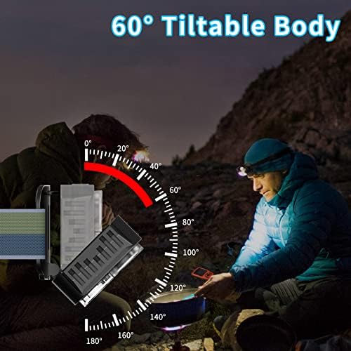 Head Torch Rechargeable Headlamp with 5 Lights 6 Modes, Waterproof 8000L LED Hands-Free Light, Super Bright Rechargeable LED Head Torch for Running, Camping, Fishing,Walking Dogs