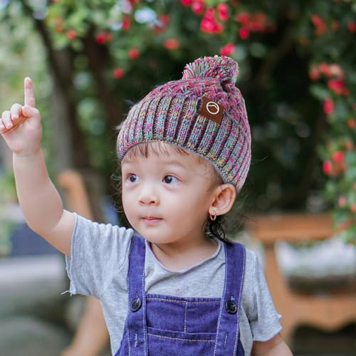 Gorro de invierno para niños conjunto de guantes bufanda y mitones 3