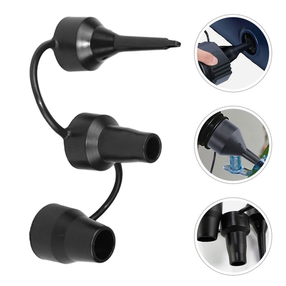 Luftpumpendüse Aufblasbare Matratze Aufblasbares Sofa Pumpendüse Für Luftmatratze Düsen Luftpumpenadapter Für Schlauchboote Zubehör Für Luftbetten Black