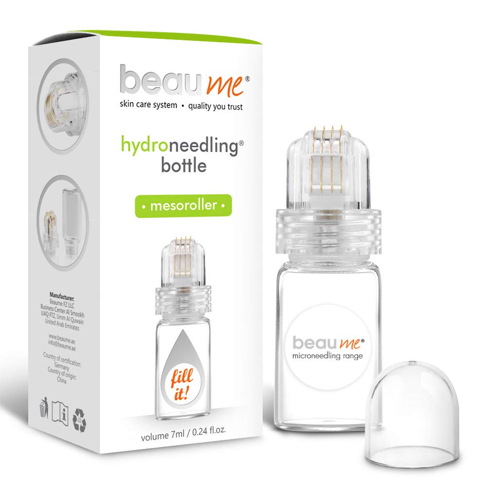 BEAUME® fillable Dermaroller with 64 gold-plated needles (0,25-1,00mm) • the Original (0,50mm)