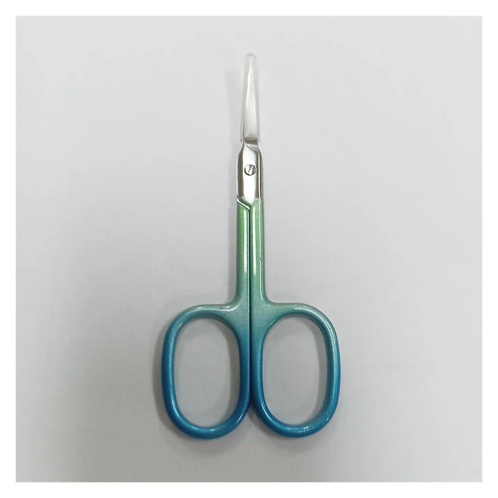 1 Pieza de Tijeras for cutículas extrafinas for manicura y pedicura, Tijeras de uñas de Hoja Curva, Tijeras pequeñas Profesionales for cutículas(Blue)
