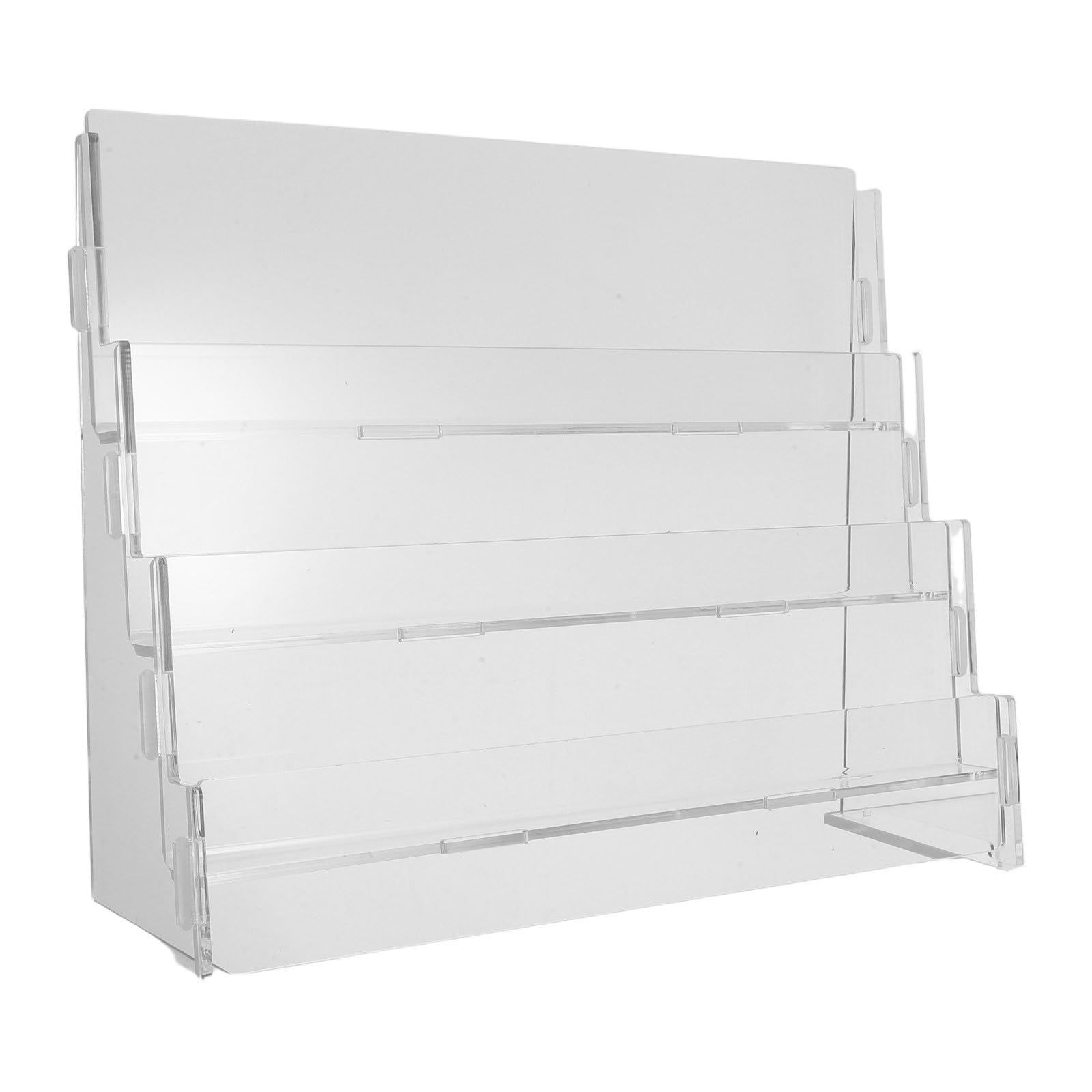 Expositor de Tarjetas de Acrílico Vertical de 3 Niveles para Mesa