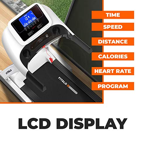 Image of Fitalo Play T3 Lite (5.0 HP Peak) DC Motor Motorized Treadmill with Free DIY Installation Assistance and Bluetooth App for Home Use