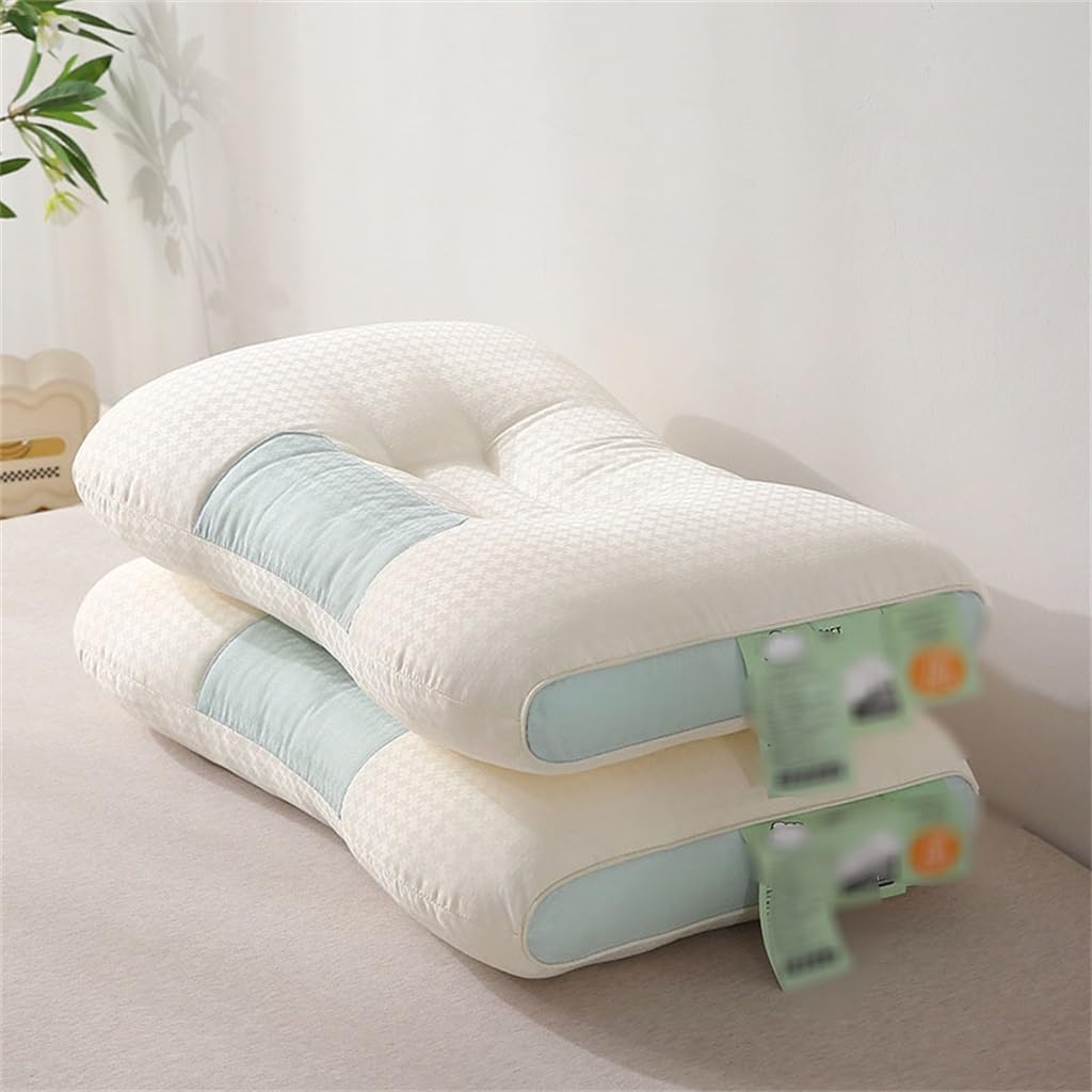 Neck Pillow Pillow Core Single Sleep Home Cervical Spine Comfortable Pillow Cotton Fiber Pillow