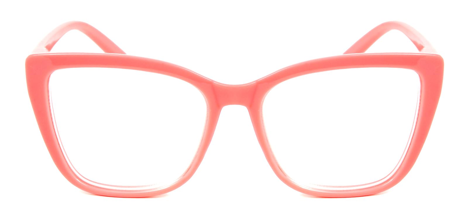 Fads & Fashions Women's Pink Cat Eye Funky Retro Reading Glasses With Spring Hinges Dx88 (, 2.5, X)