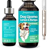 TRIXES Dogs Lumps and Bumps Supplement-Lipoma Treatment for Dogs, Contains Castor Oil and Mushrooms, Reduces Fatty tumors, Enhances Pet's Vitality