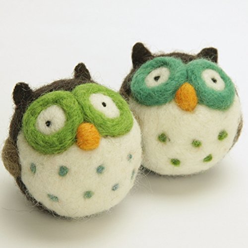 Needle Felting Kit, Felting Kit, Owl, Felting Kit for Beginners Adult, Wool Felting Kit Includes Felting Supplies, Carded Felting Wool 22 Grams, 2 Needle Felting Needles, Easy and Fun Craft