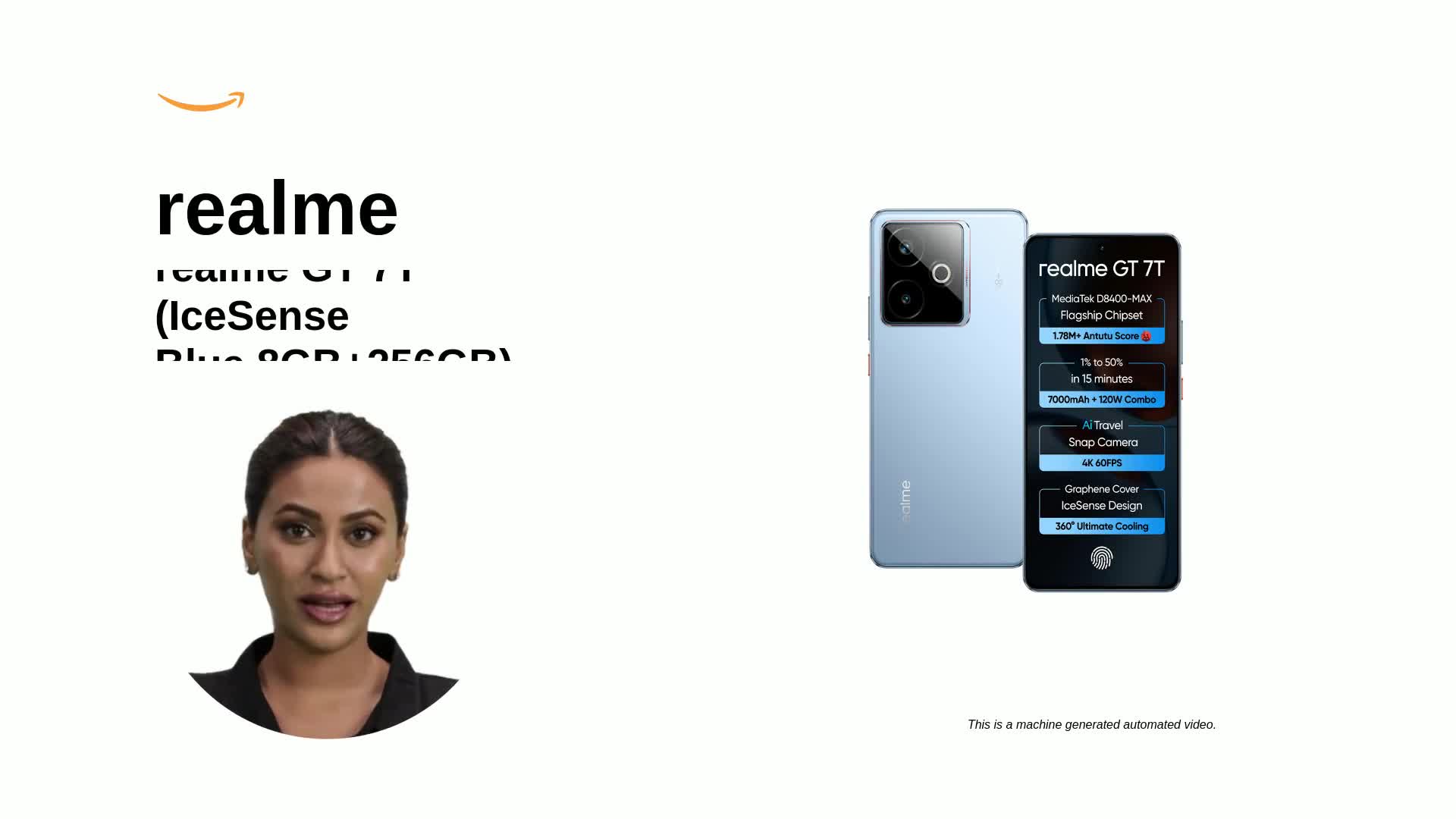 realme 7T 本体 6000mAh realme GT 7T (12 GB RAM-512 GB Storage-Blue) Global Version “NO