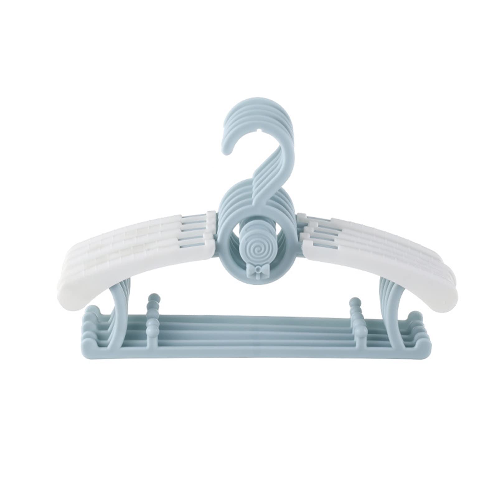 NGDFGR 5/10Pcs Kids Clothes Hangers Household Portable Display Hangers Closet Children Coats Rack Non-Slip Adjustable Storage Hangers Skirt Hangers (H 5Pcs),H-5PCS