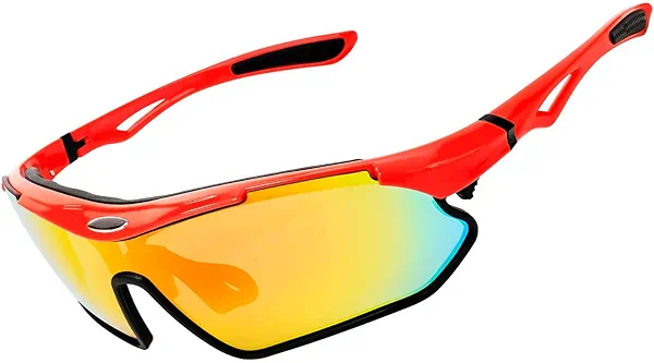 AVV Sports Sunglasses-UV400 Cycling Glasses With RX Insert & Sweat Resistant Design for Men Women Running Baseball Driving