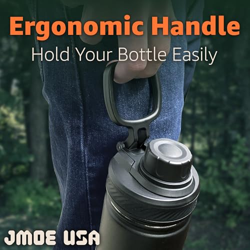 Image of Jmoe USA Replacement Lid For Tal Ranger Pro and Manna Water Bottles | Fits 18, 26, 40, 64 oz Sizes | Shatter Resistant Material | Made of Food-Grade Plastic & Silicone | Easy Twist Cap (2-Pack)