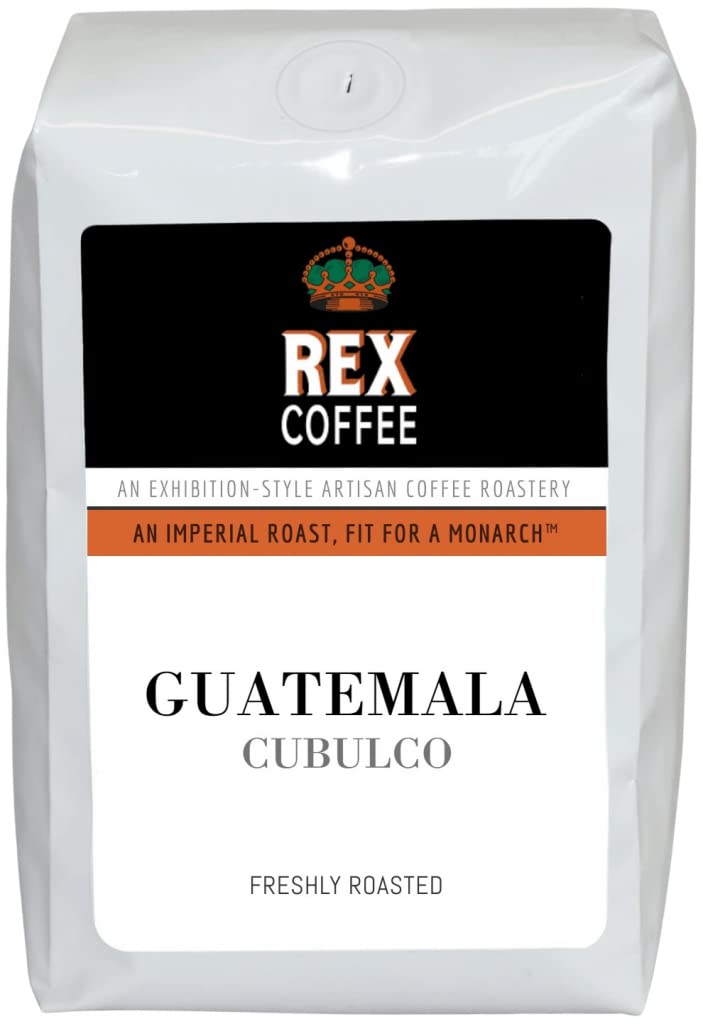 REX COFFEEGuatemala Cubulco Medium Roast Whole Bean Coffee, Single Origin, 12 Ounce