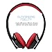 MEE audio Runaway 4.0 Bluetooth Stereo Wireless + Wired Headphones with Microphone (Black/Red)