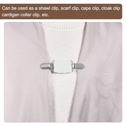 Image of uxcell Dress Cinch Clips, Sweater Clips, Shawl Cardigan Collar Clips Scarf Clip Tightener Dress Back Cinch Clip